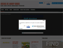 Tablet Screenshot of juegosdeangrybirdsonline.com